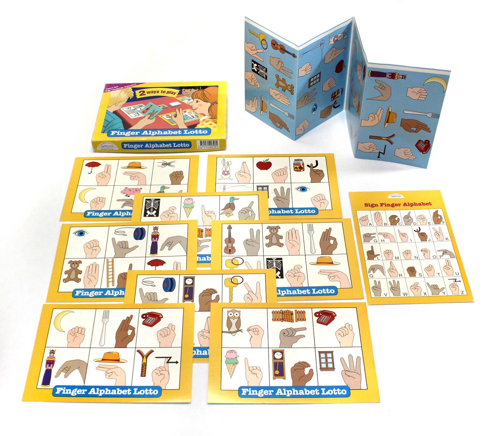 Sign Language Alphabet Game Finger Alphabet Lotto Learn Sign Language Complete