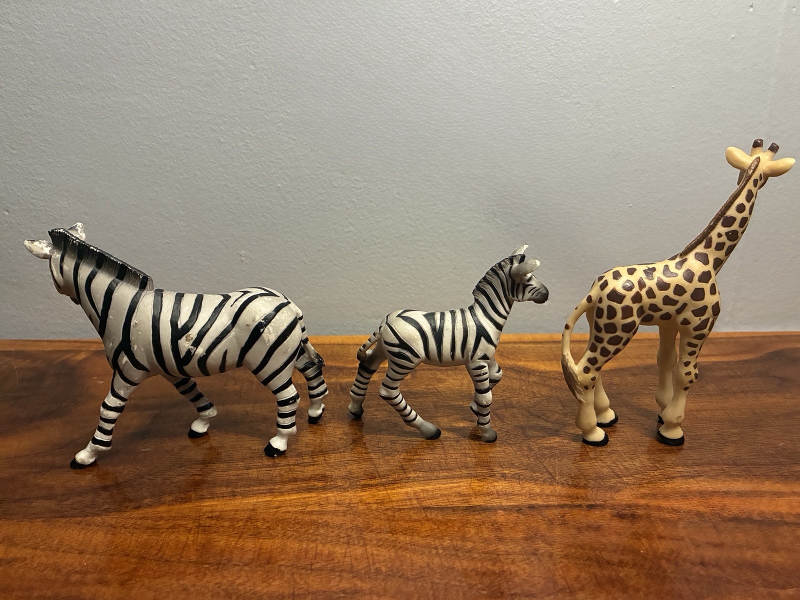 Papo Lot Zebra Mother Mare Baby Foal Young Giraffe African Animal Figures 2003