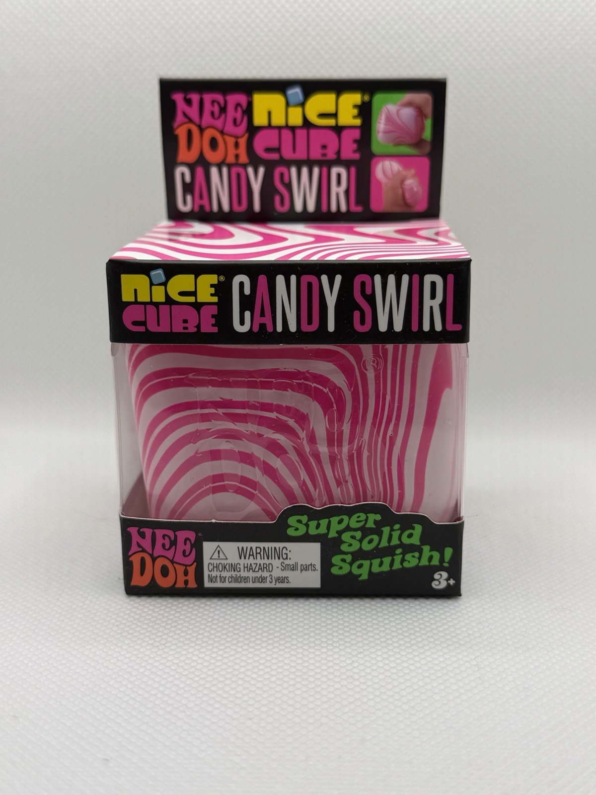 New Authentic Viral NEEDOH Nice Cube Candy Swirl NEE DOH fidget Squeeze Toy