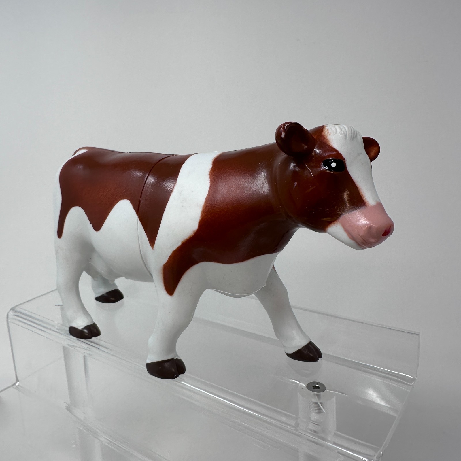 Learning Resources Cow Figure Jumbo Animals White Brown Farm Barn 8″