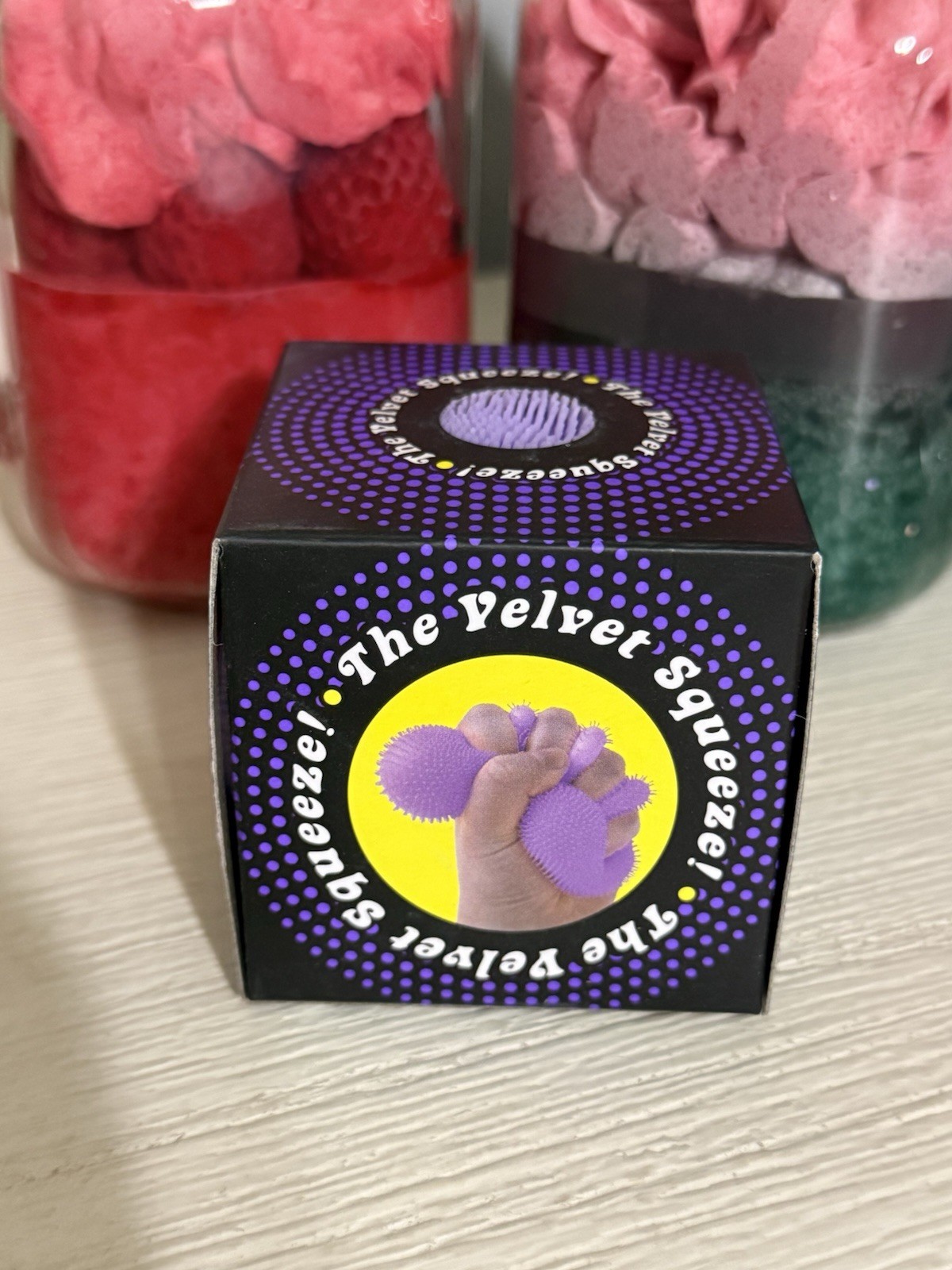 NEW Purple Needoh FUZZ BALL Nee Doh Squishy Fuzzball AUTHENTIC US Squeeze Squish