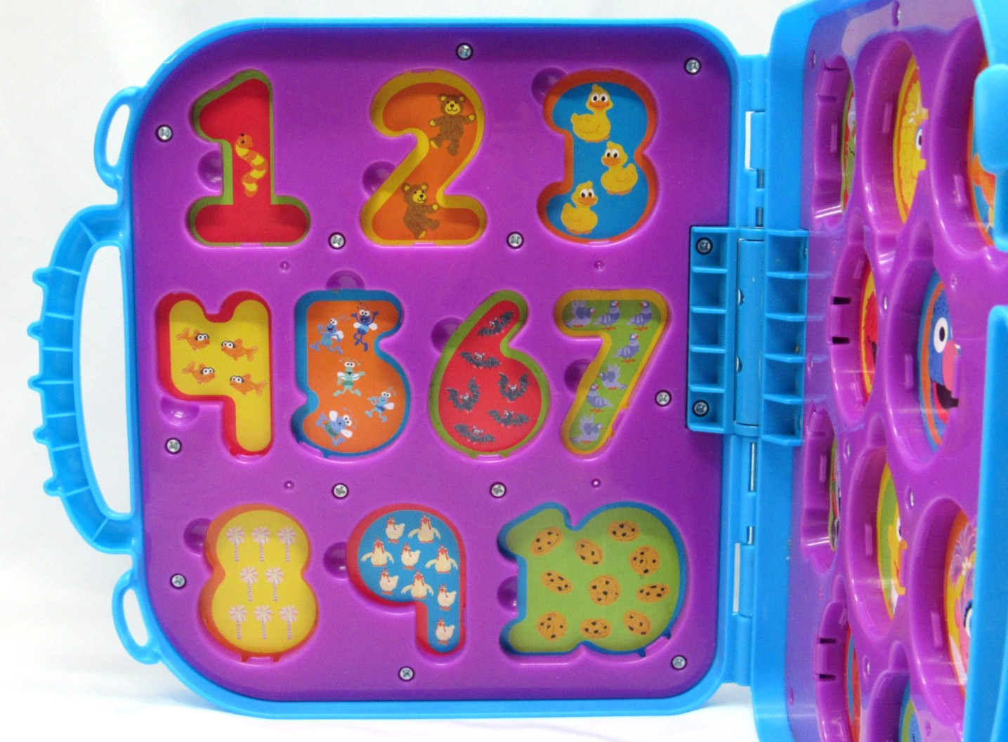 Sesame Street Cookie Monster On The Go Numbers With Take Along Case