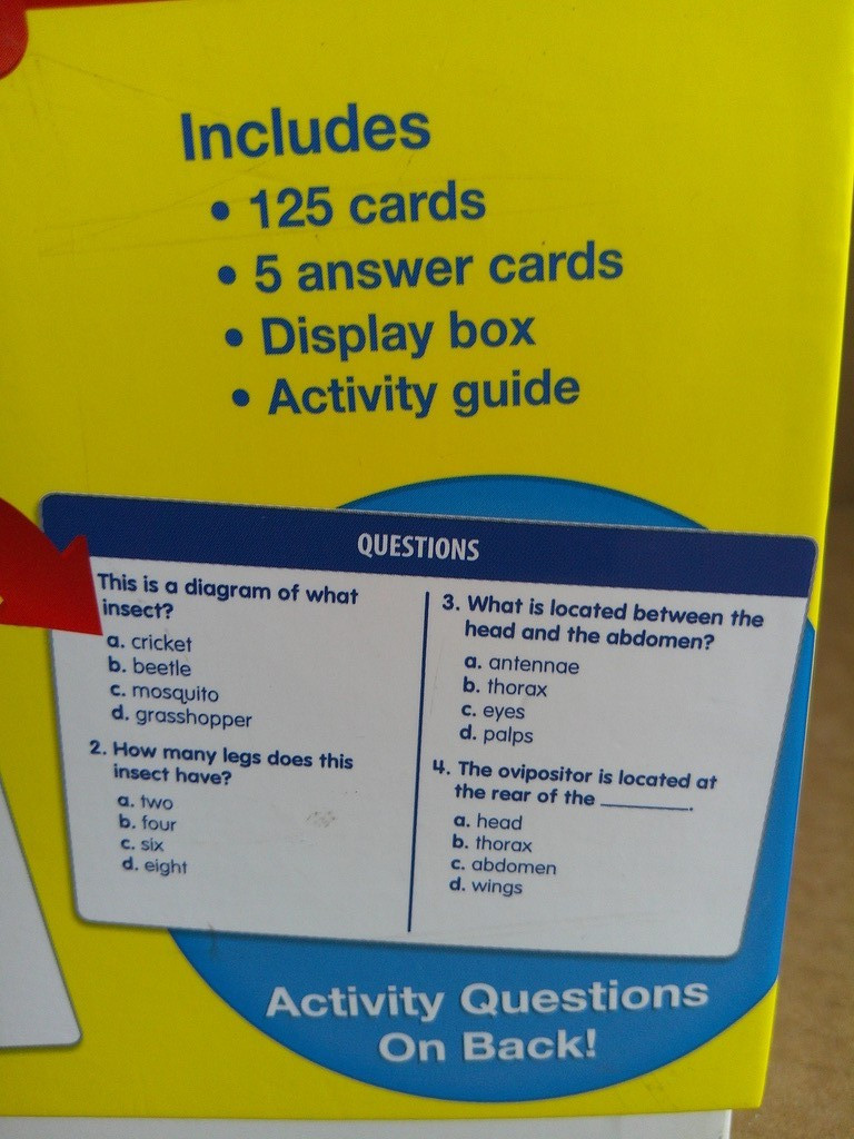 LAKESHORE Nonfiction Comprehension Quickie Cards with Box (100% complete)