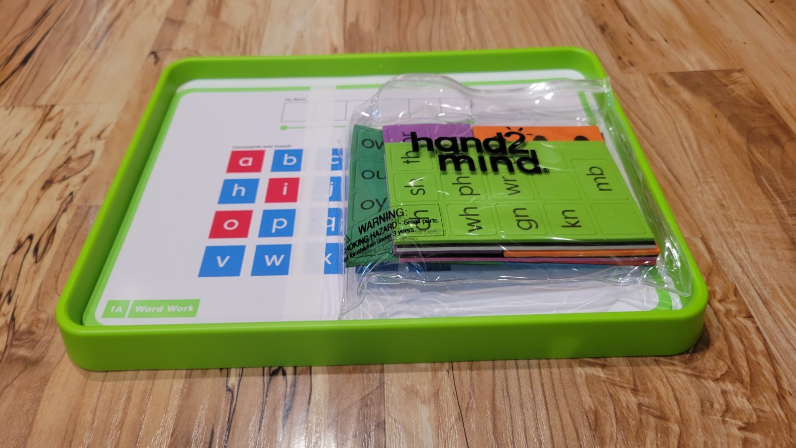 Hand2Mind Magnetic Word Work Board With Tiles