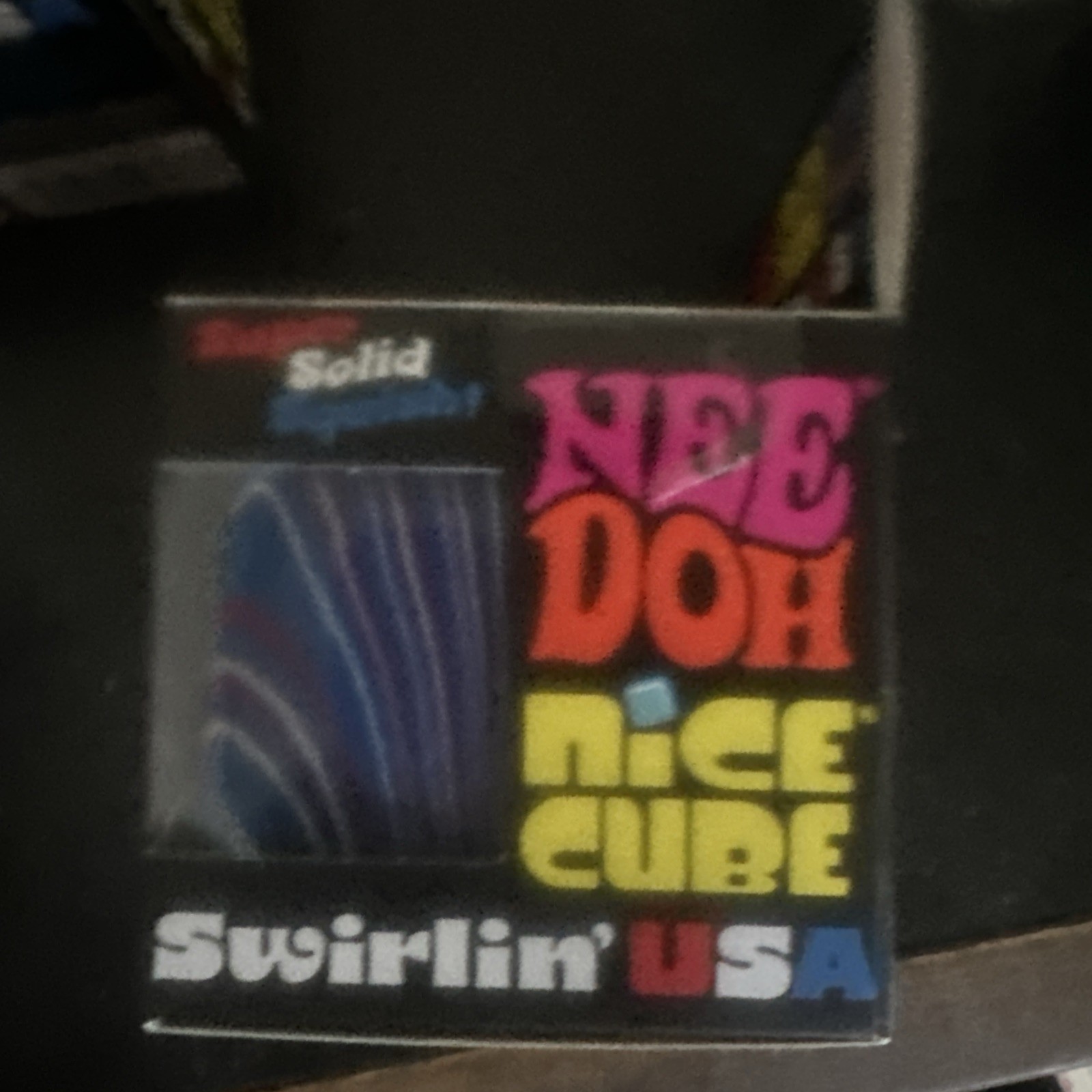 NEEDOH Nice Cube Swirlin’ USA Super Solid Squish New in Box