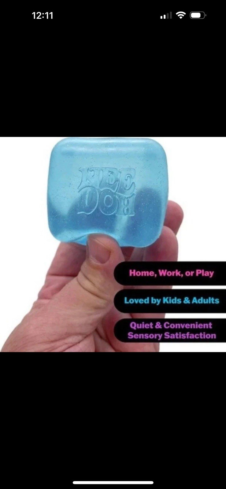 NeeDoh Nice Cube Satisfying Square Shape Sensory Toy Stress Relief