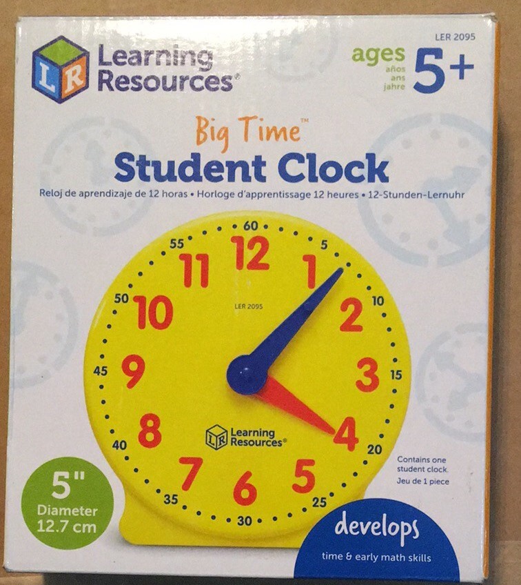 Learning Resources Big Time Student Clock—Open box