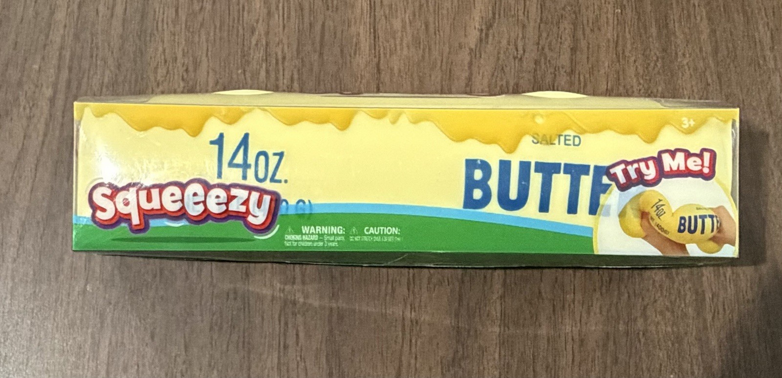 Squeeezy Butter 14oz Squishy Stress Toy Salted Butter Stick Stretch Fidget