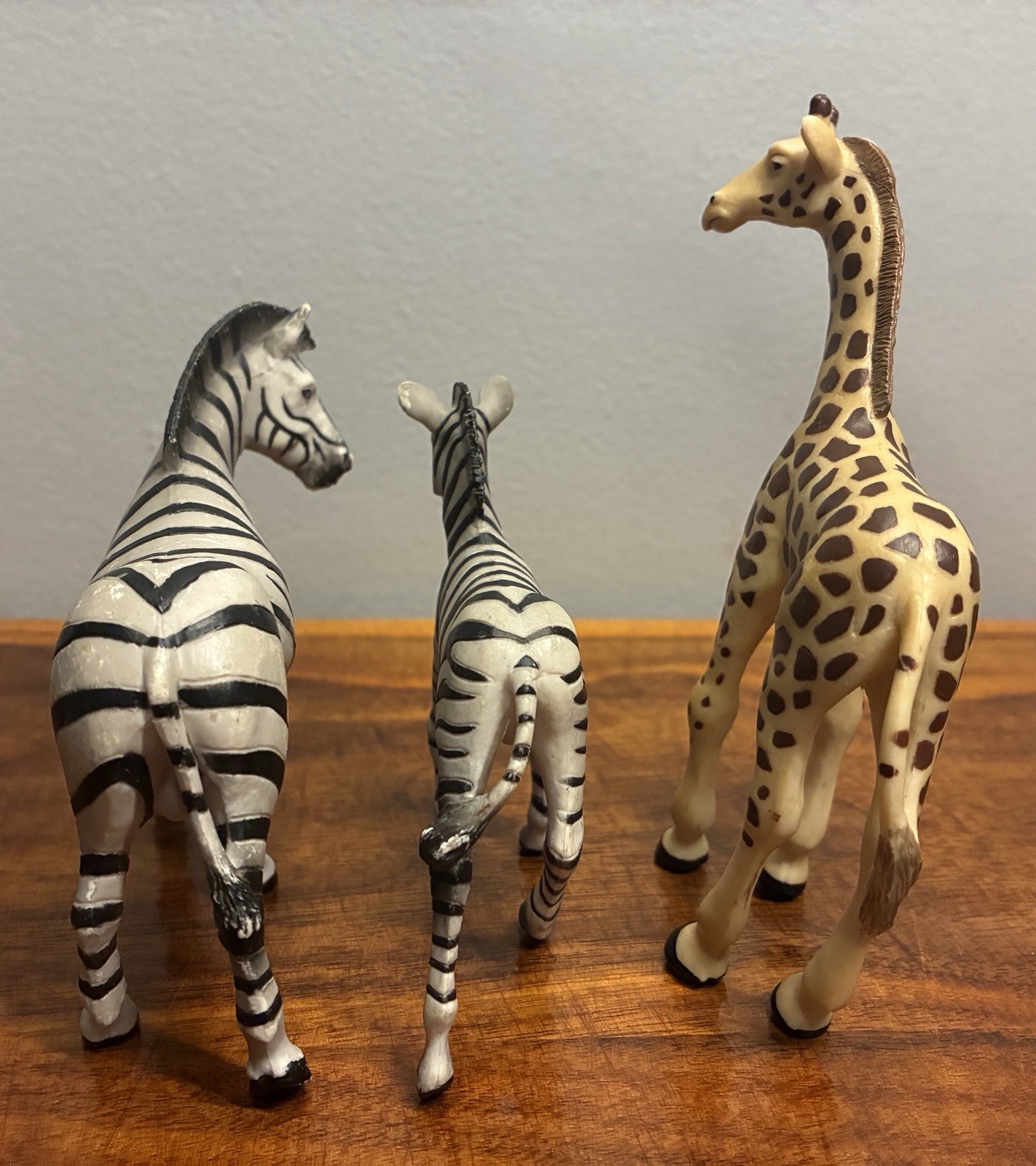 Papo Lot Zebra Mother Mare Baby Foal Young Giraffe African Animal Figures 2003