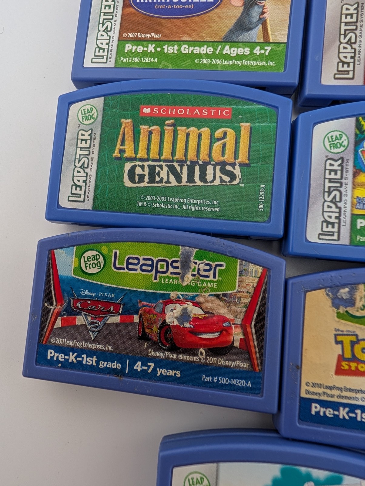 Leap Frog Leapster Learning Cartridges Used Lot Bundle 14 Games