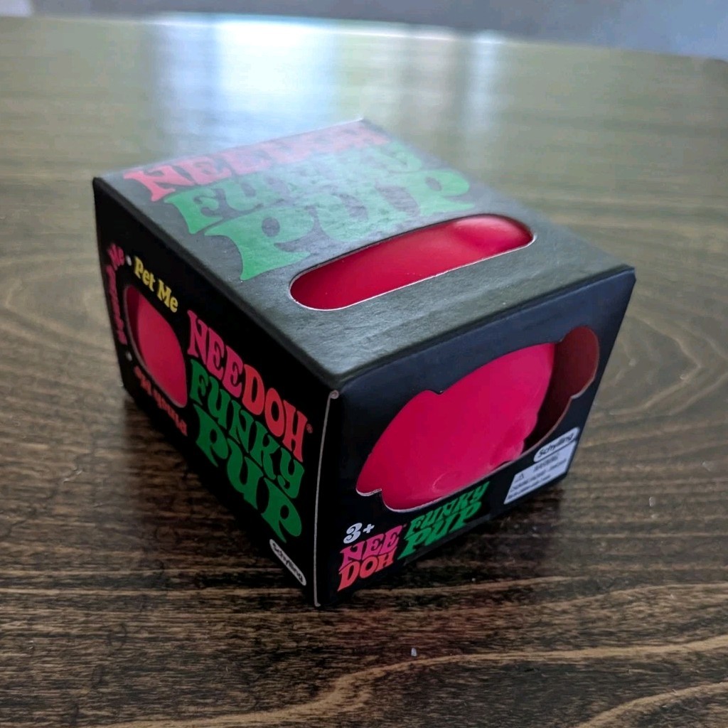 Nee Doh Nice Cube Tactile Squeeze Toy, Pink, Ages 3+ Years, 3-4 Years