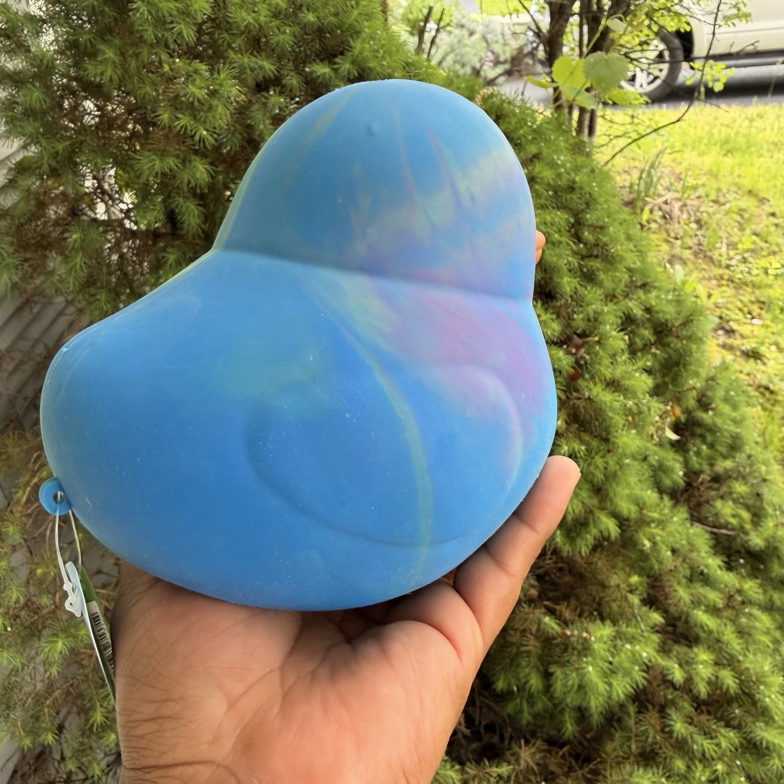 Sunny Days Jumbo Squeezy Duck XL Tie Dye Squishy Sensory Fidget NWT