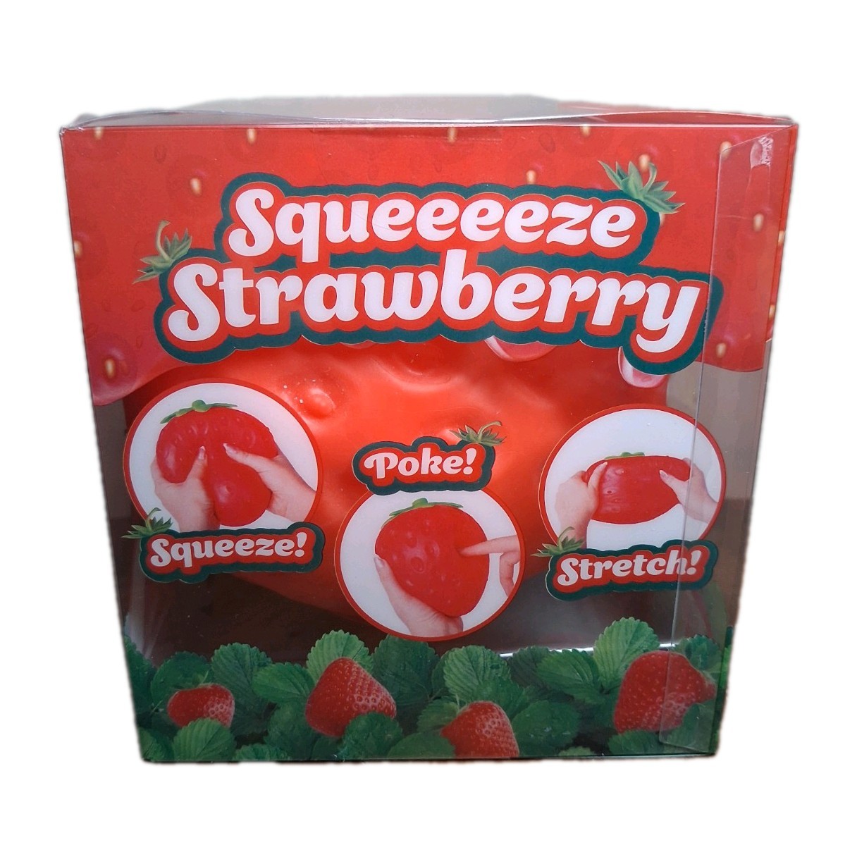 Toymendous Giant Strawberry Squishy Sensory Toy XL New In The Box