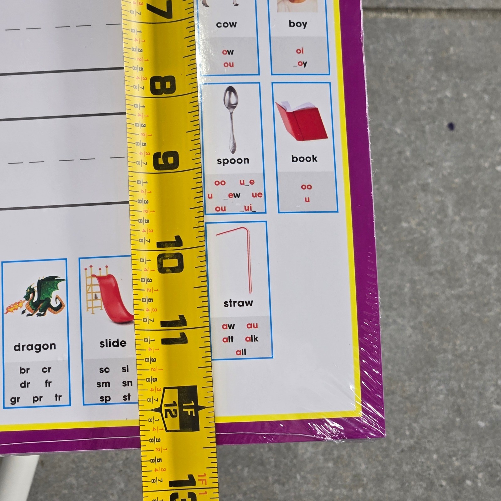 Phonics Workmat Educational Learning Mat Double Sided 17×12 ISBN 9781667701776