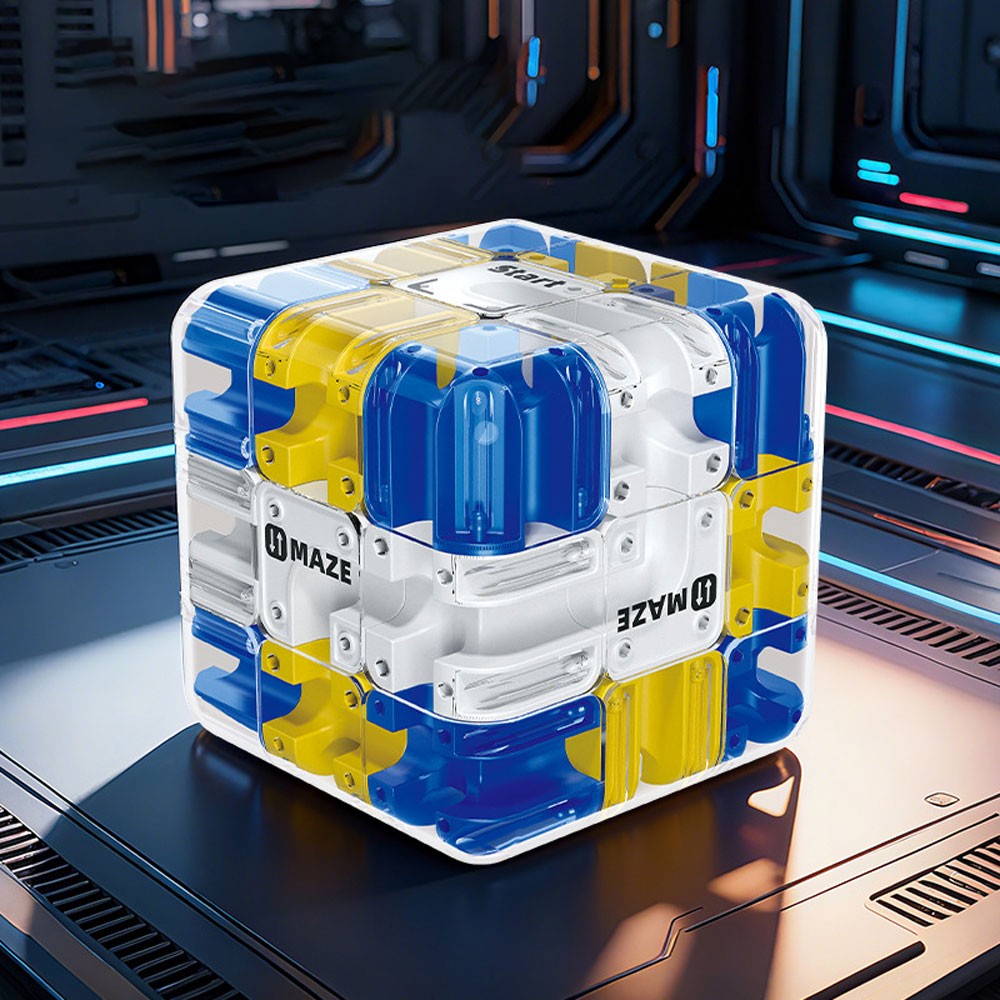 3D Maze Cube – 2-in-1 Twist & Roll Brain Teaser Toy for Kids & Adults