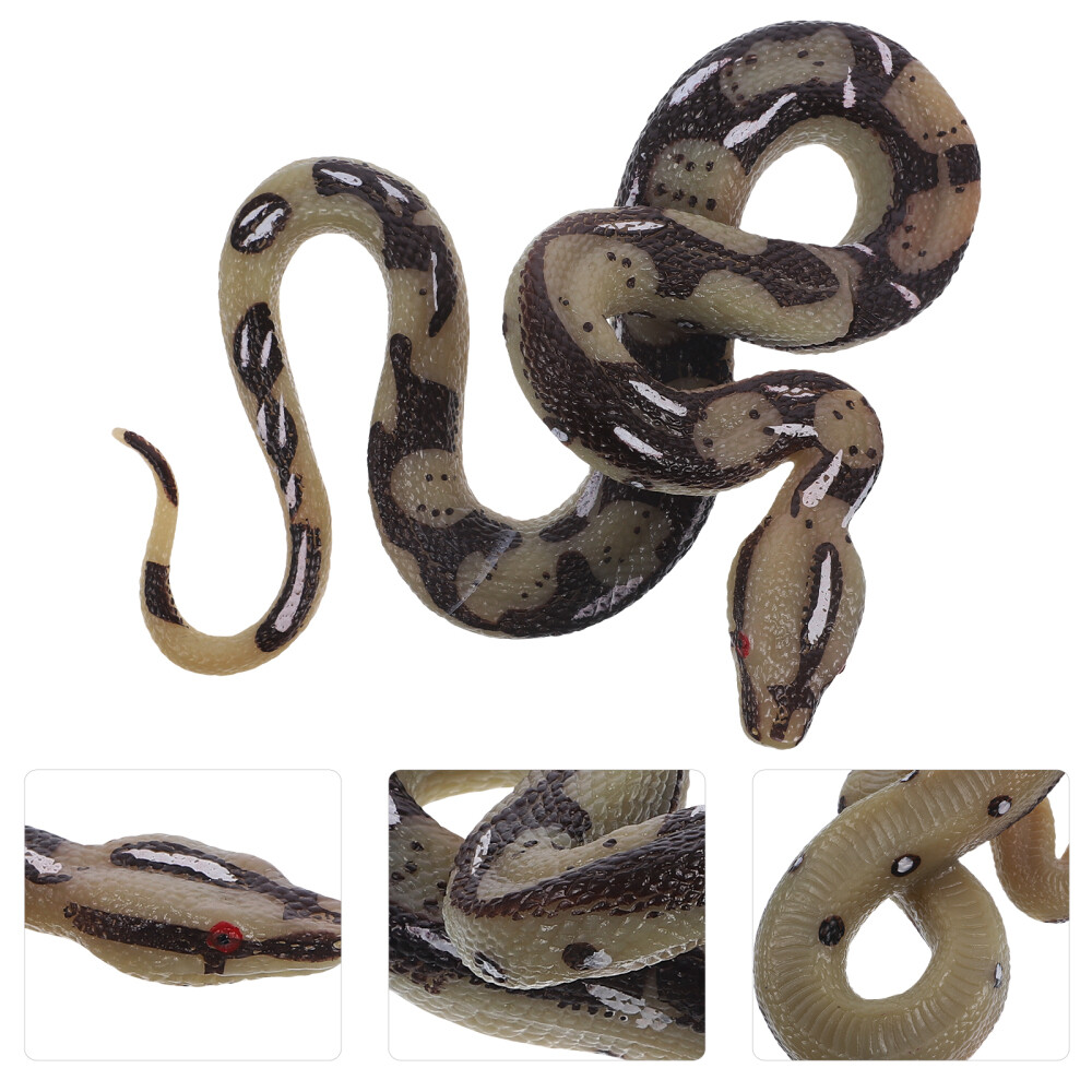 Fake Rattlesnake Python Model Big Realistic Snake Simulation Python Model Toy