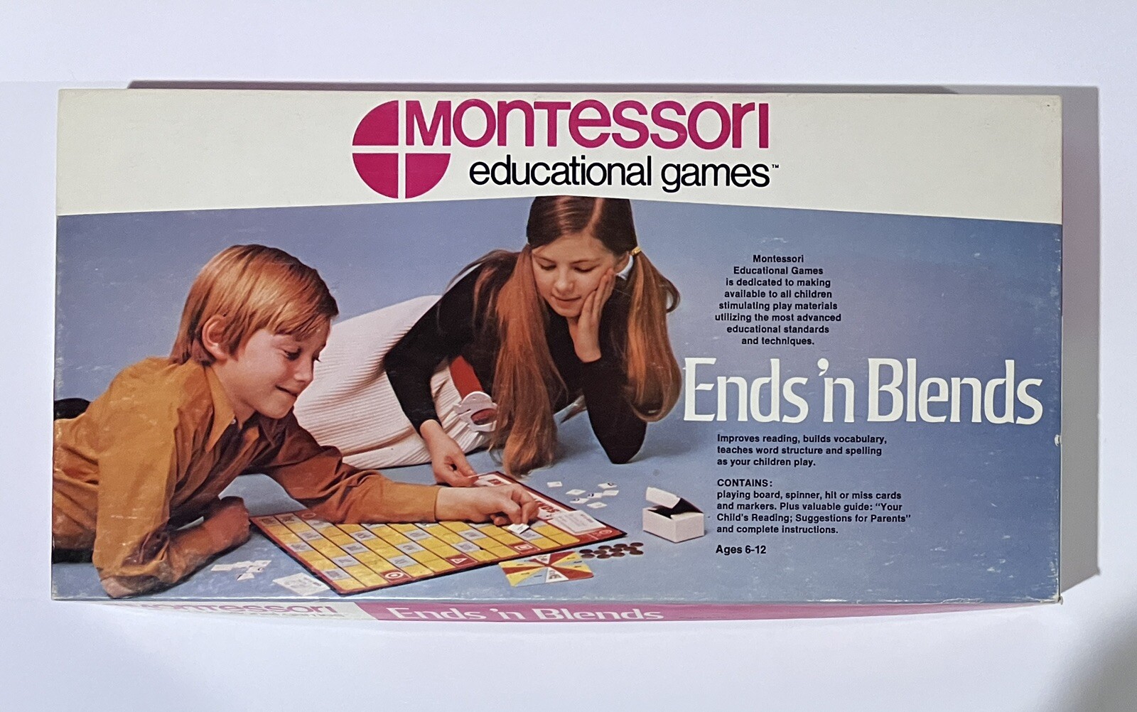 Ends ‘N Blends Montessori Educational Games Vintage Board Game 1968