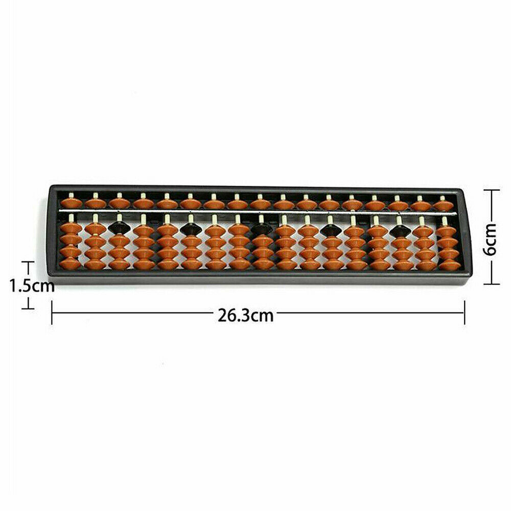 Abacus Soroban Chinese Japanese Calculator Counting Tools 17 Digit Rods Standard
