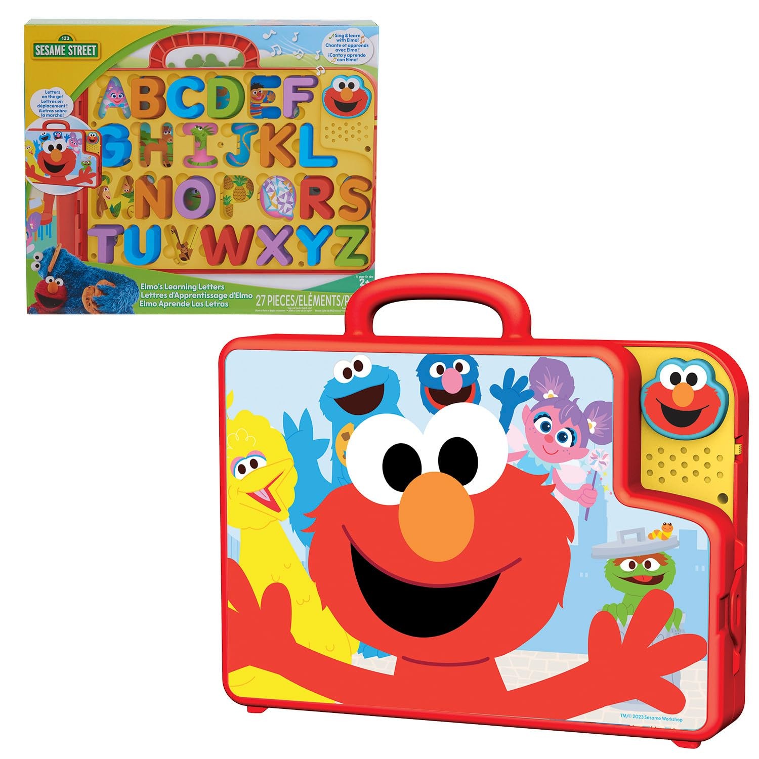 Sesame Street Elmo’s Learning Letters Bus Activity Board, Medium, Multicolor