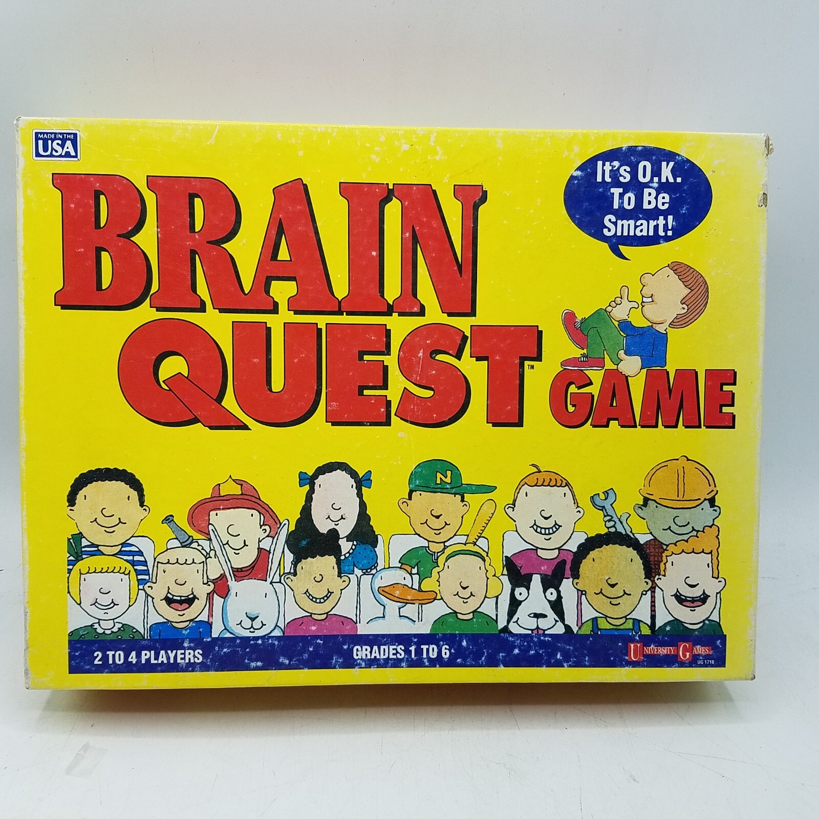 BRAIN QUEST BOARD GAME UNIVERSITY GAMES, Boys & Girls, grades 1-6, 1993 edition