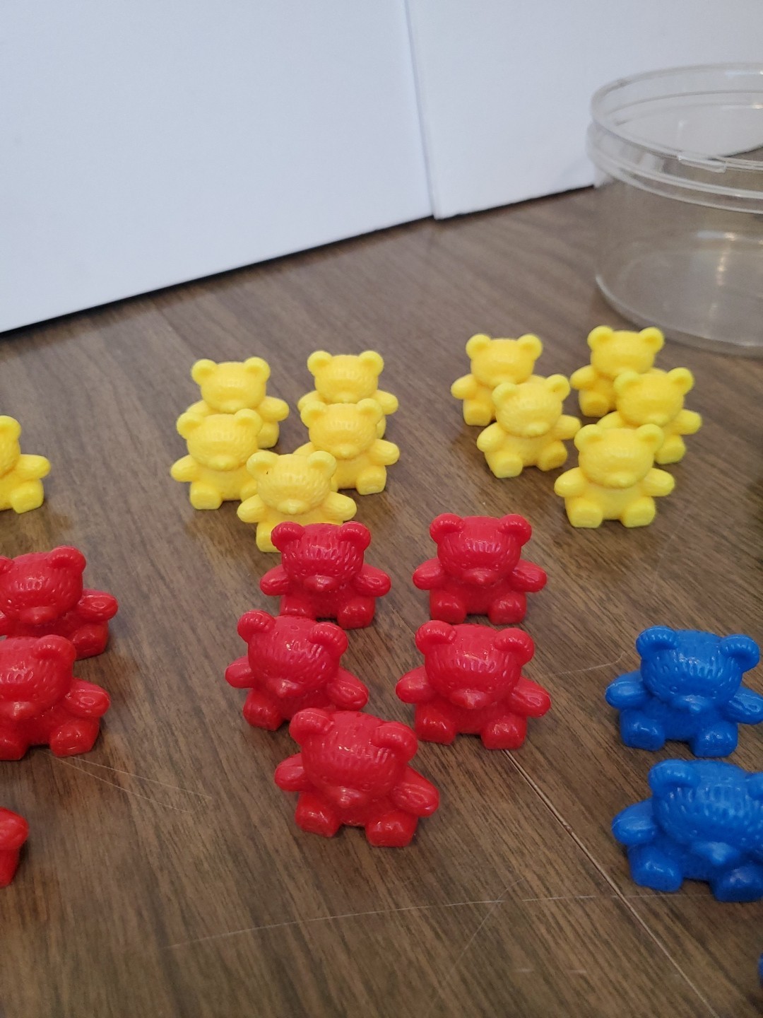 42 Piece Counting Bear Set, 4 Colors-Red, yellow, Blue And Green, One Size