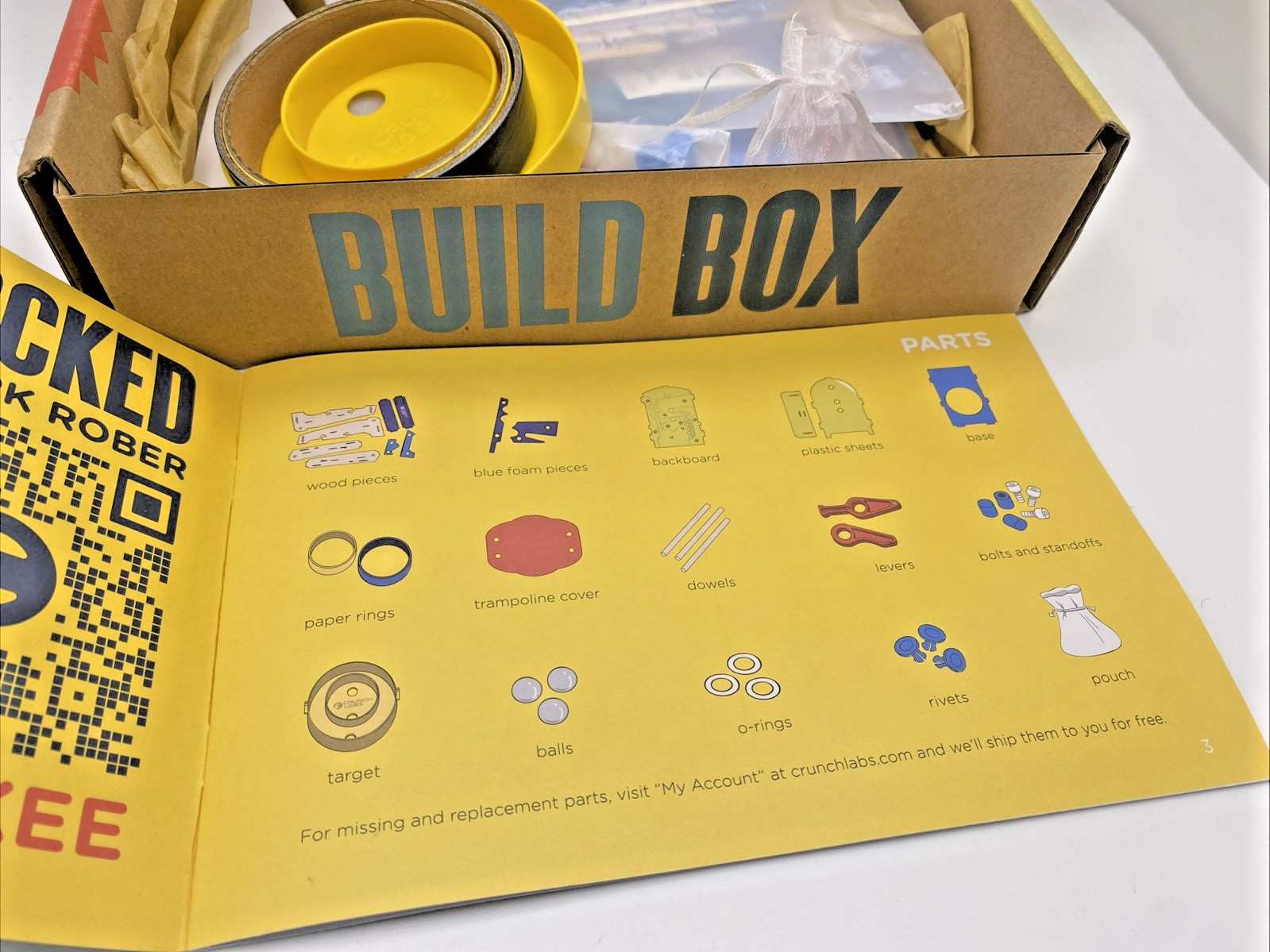 Crunch Labs Trampoline Toss STEM Kit Mark Rober Build Box