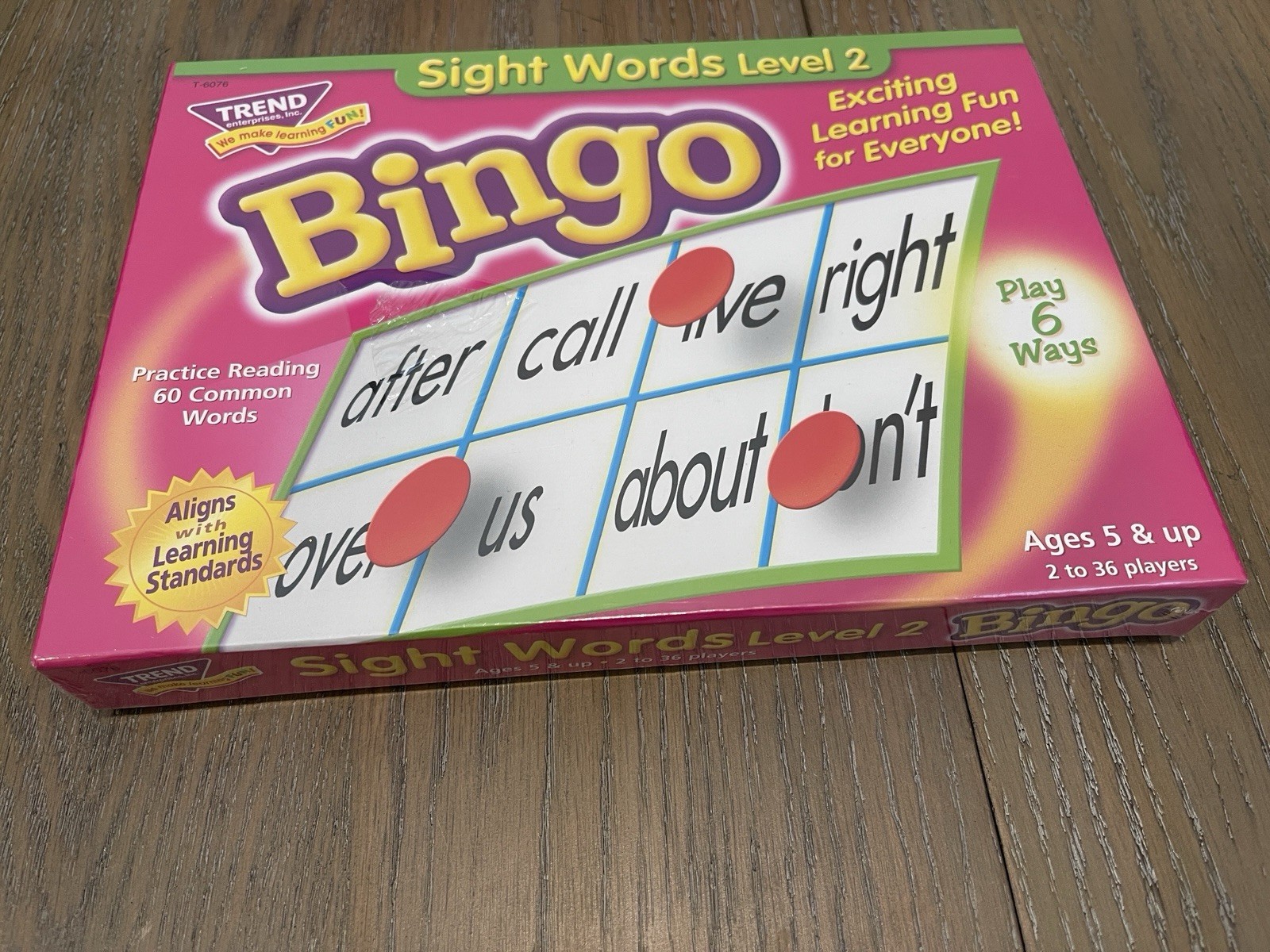 Trend Enterprises Sight Words Bingo Brand NEW Sealed Game Educational Level 2