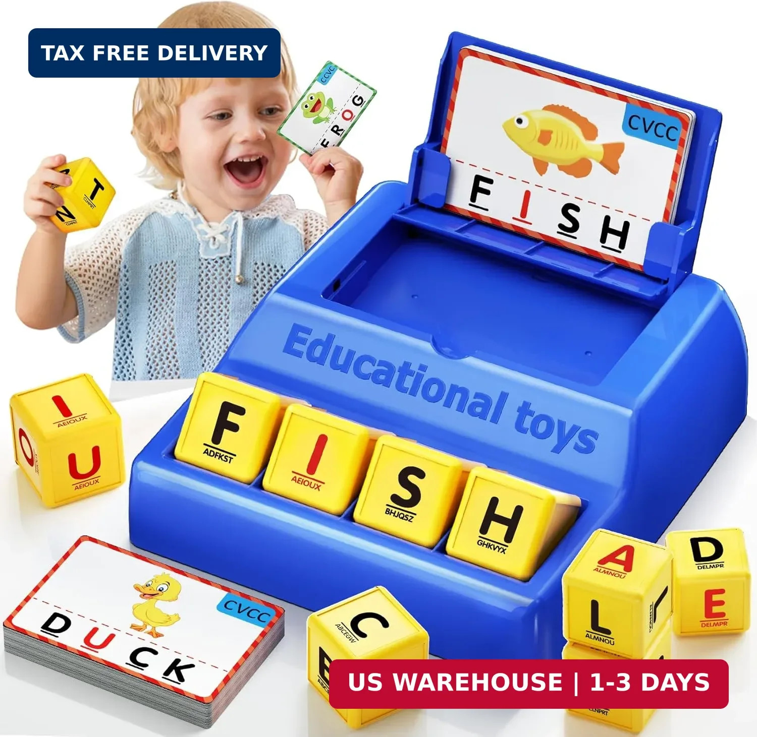Montessori Matching Letter Game for Kids Ages 3-8 | Educational Learning Spellin