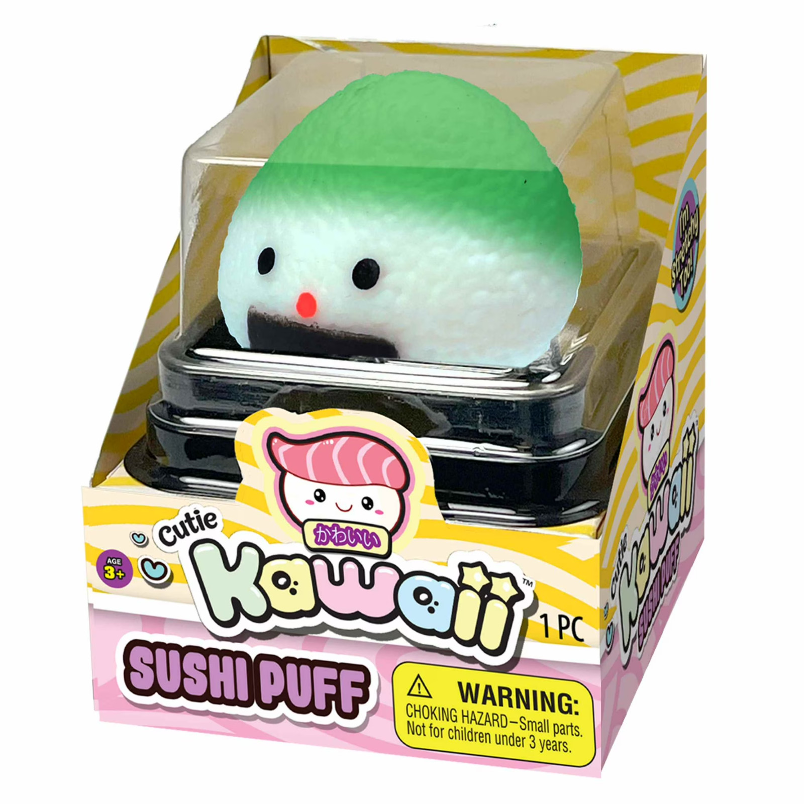Ja-Ru Kawaii Cutie Sushi Puffs Stretchy Squishy Sensory Toy 2 Pack