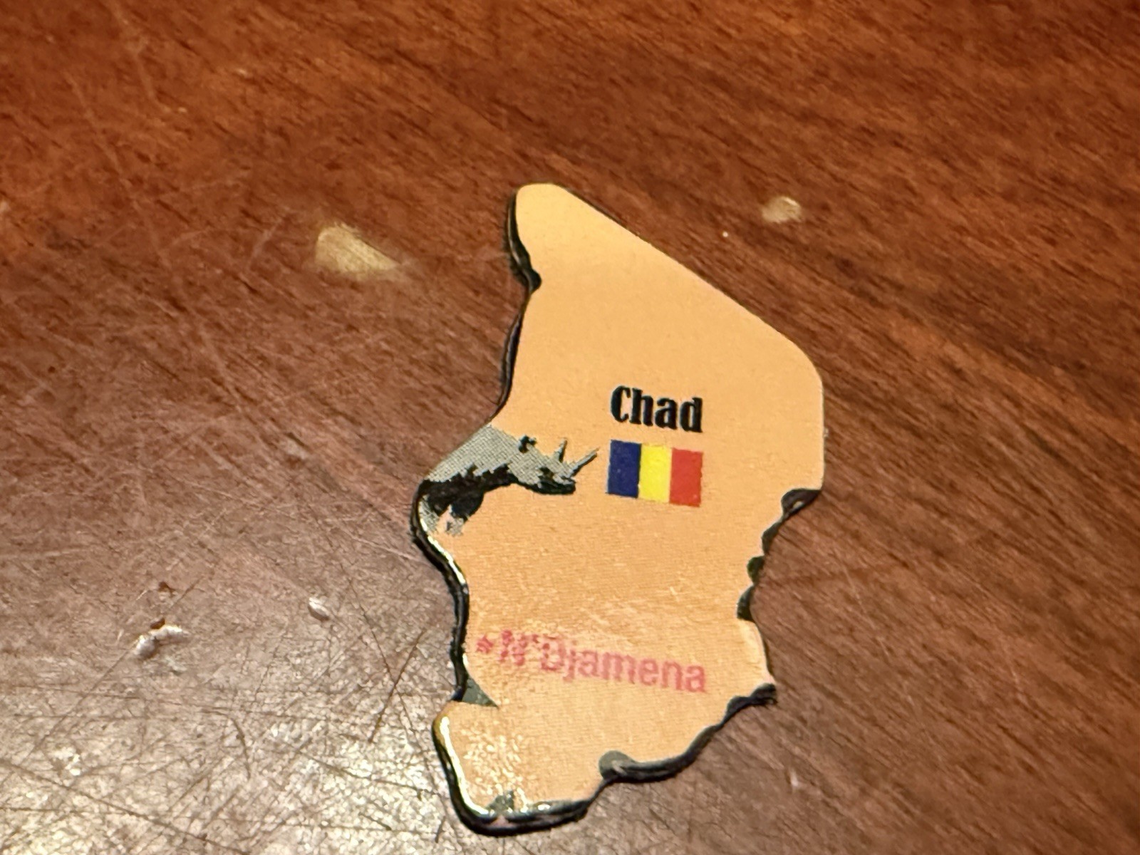 Ata-Boy Magnetic World Map Play-n-Learn Chad 1