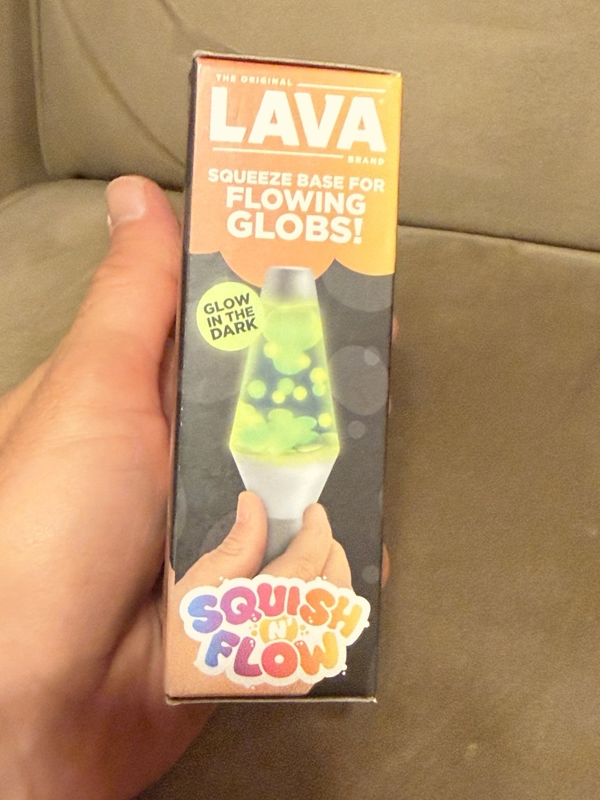 Schylling Lava Squish N Flow Squishy Toy Glow in Dark Lava Lamp TikTok Trend New