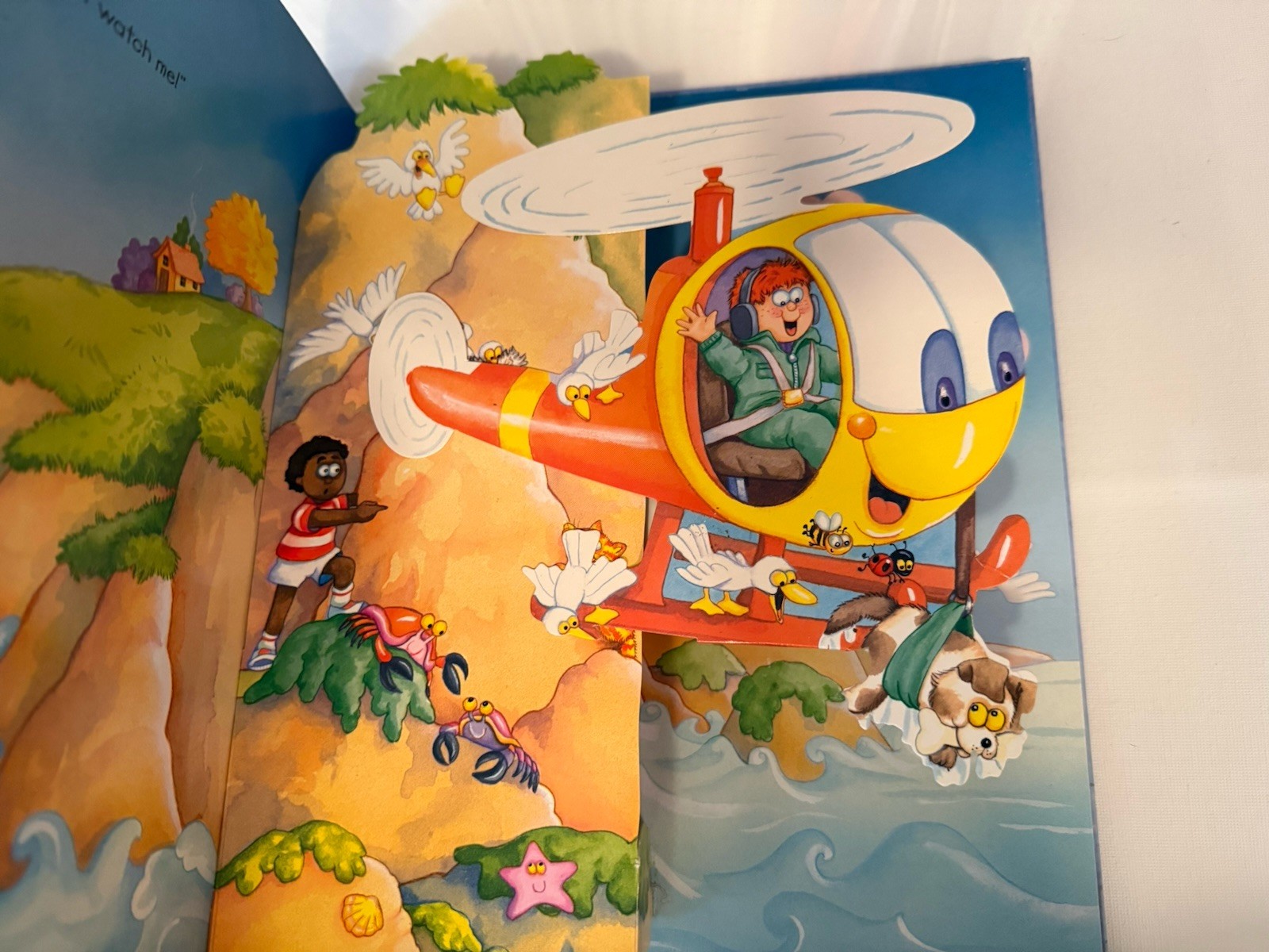 Trains Boats and Planes Interactive Pop-Up Children’s Book Educational Transport