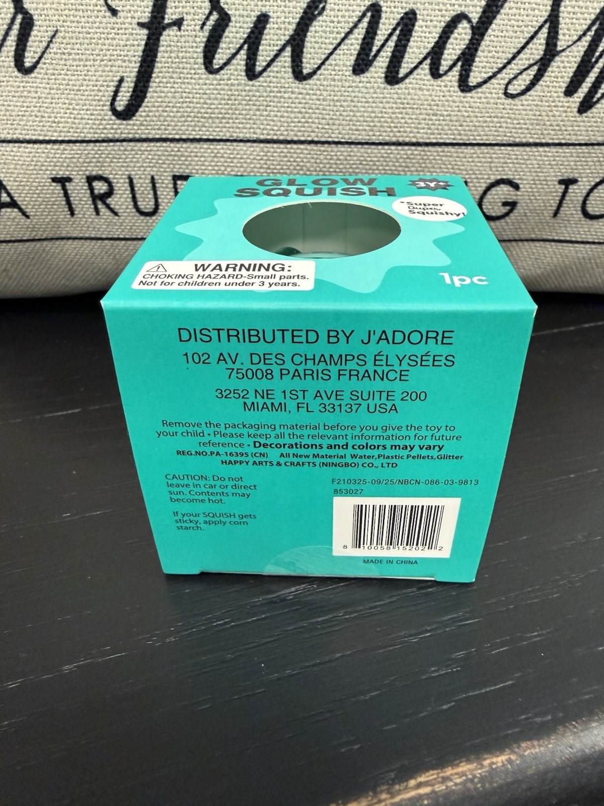 NEW Super Duper Squishy Glow in the Dark Squeezy by J’Adore Teal Glow Squish