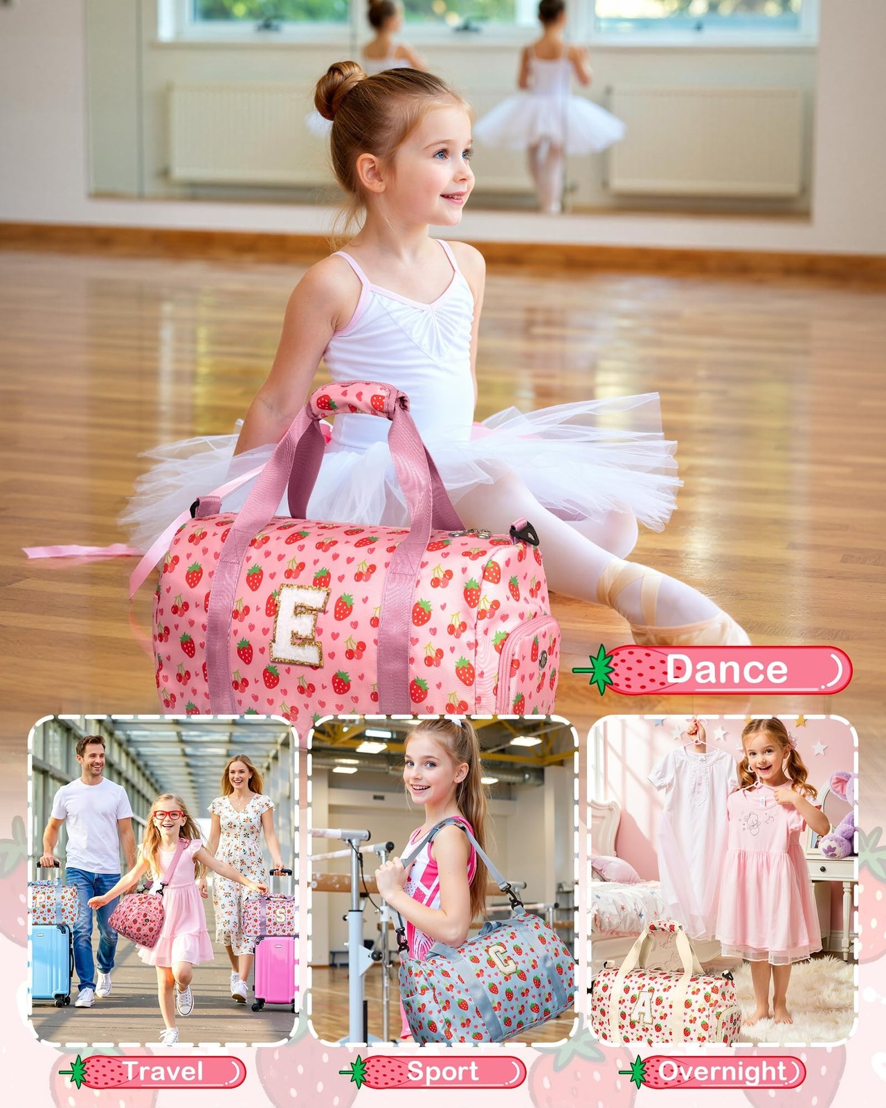 Elilier Dance Bag – Gifts for 3 4 5 6 7 8 9 10 11 12 Year Old Girl, Birthday …