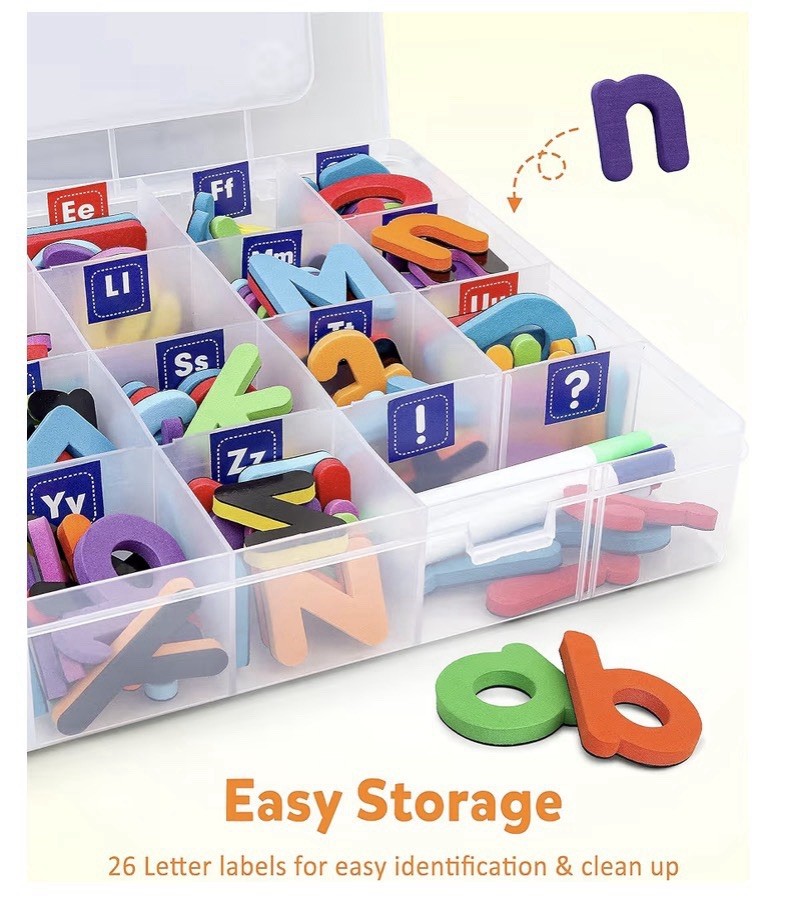Magnetic Alphabet Letters Set – 234 Pcs ABCs, Numbers & Patterns Kids Learning