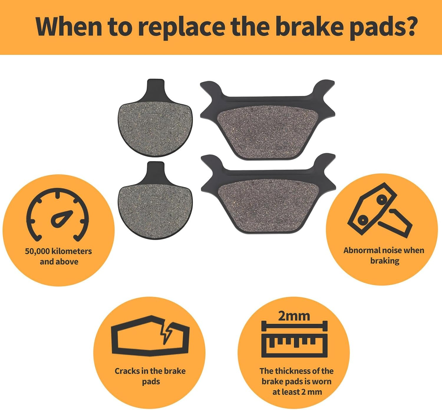Front Rear Brake Pads Kit for HARLEY Sportster Series Softail Series All Models