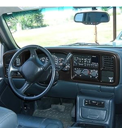Double Din Dash Bezel Cover fit 99-02 Escalade Silverado Suburban Tahoe Sierra