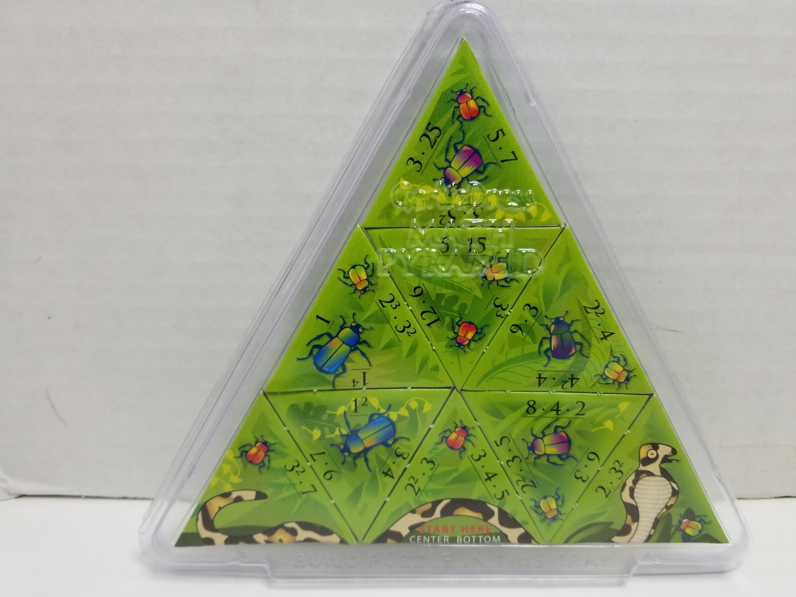 Math Pyramid Educational Puzzles Logic Skill Development Garlic Press Complete