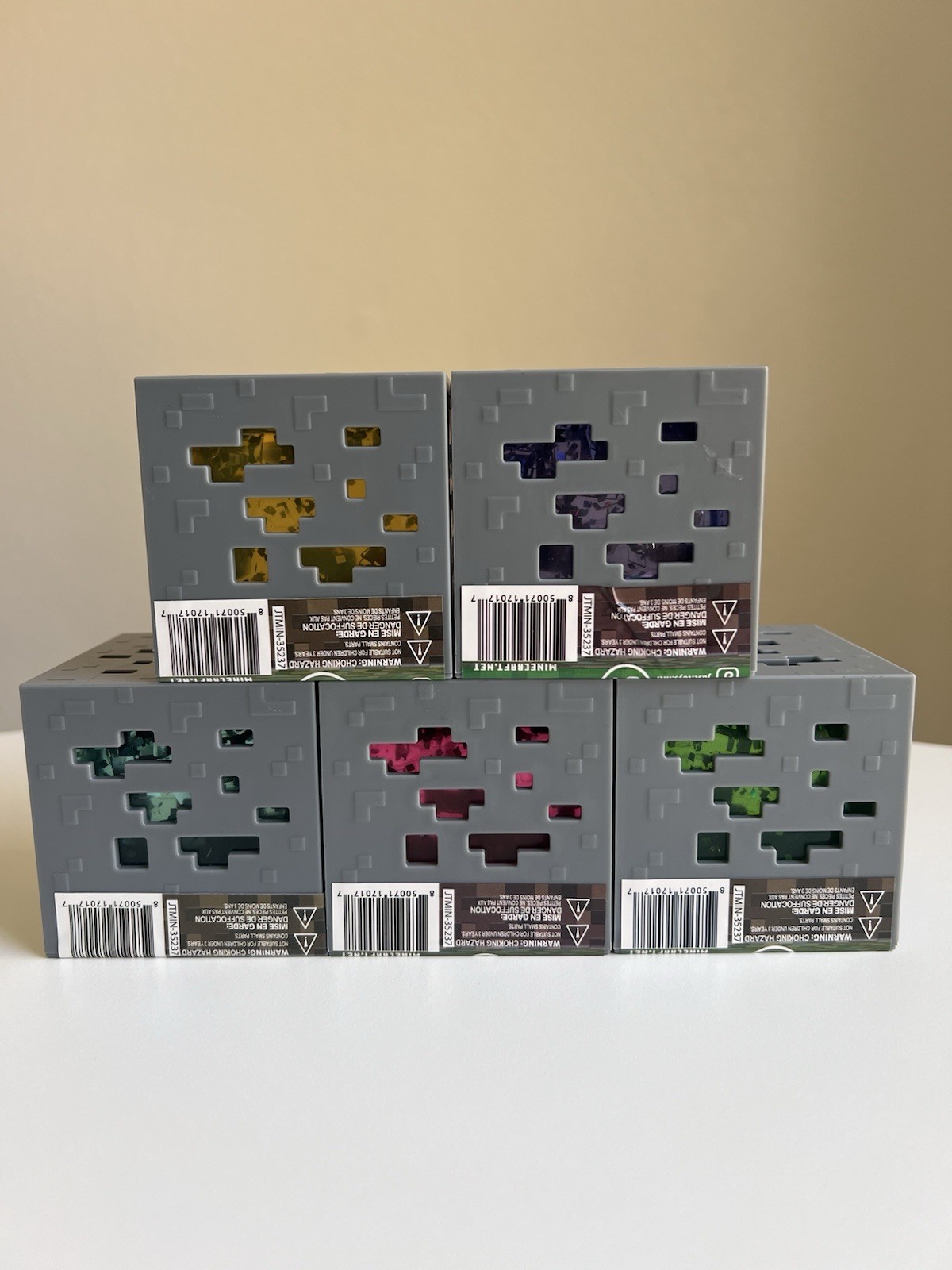 ⛏️ Minecraft Jelly Cube Lot RARE Viral Squishy Bundle Set of 5 🧨 Like Needoh