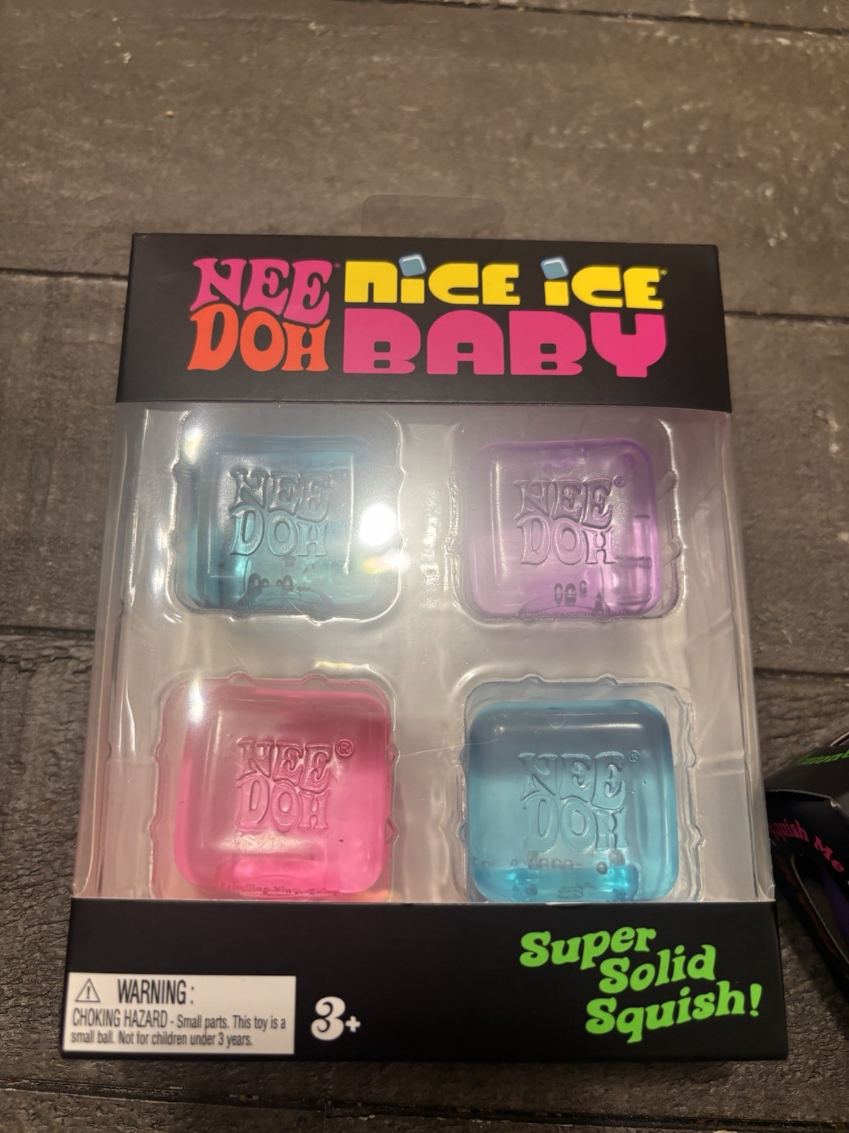 Authentic NeeDoh Lot of 4 Nice Cube Hot Shots Funky Pup Nice Ice Baby NEW