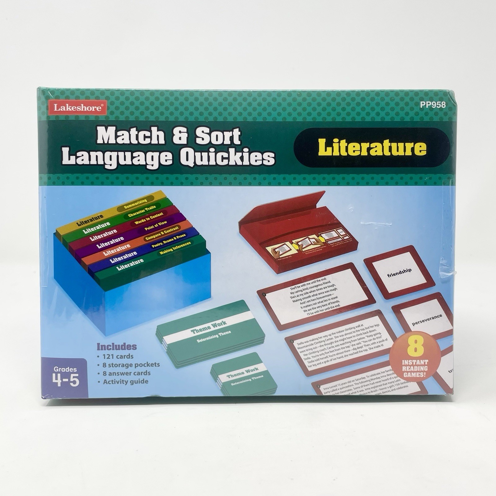 Lakeshore PP958 Match & Sort Language Quickies Literature Grades 4-5