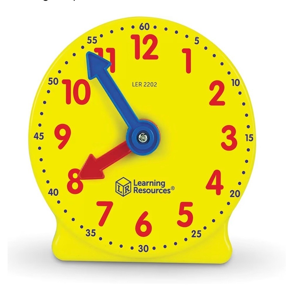 NEW Learning Resources Big Time Mini Clocks 6 pack – open box with sealed packs
