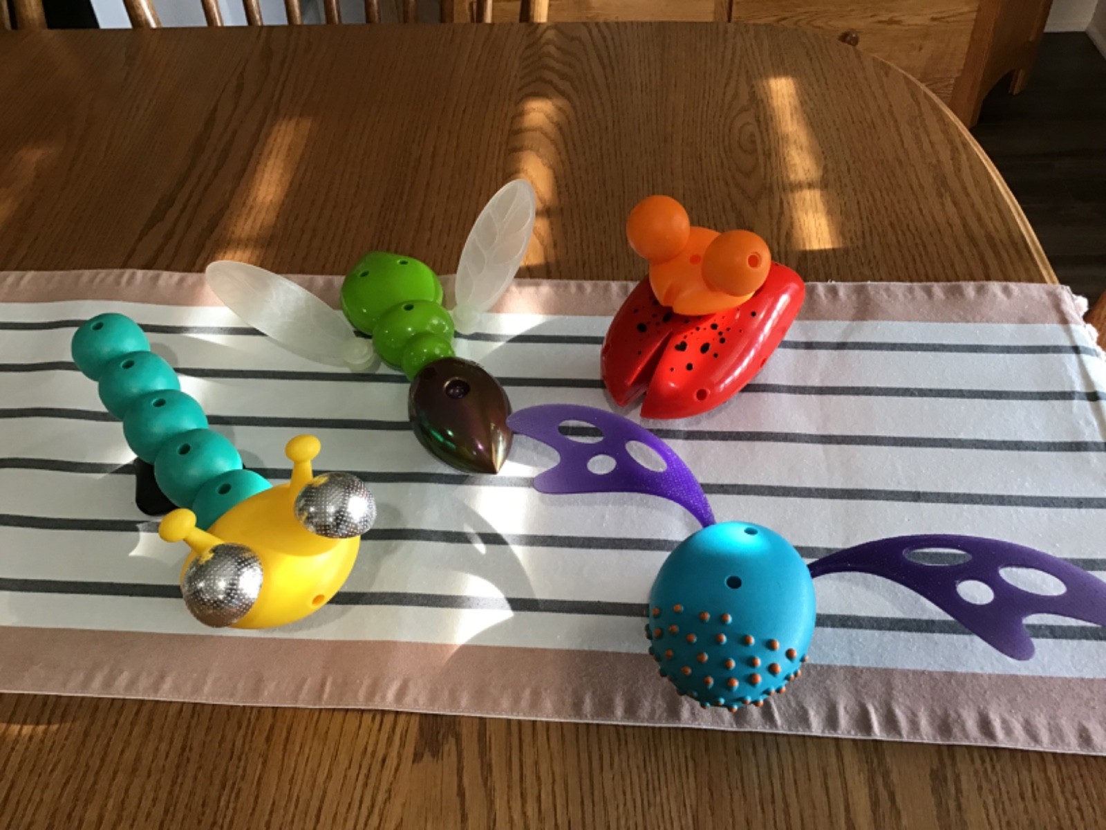 Large Hard Plastic Colorful Insect Toys Bugs Snap Together Pieces Unbranded?