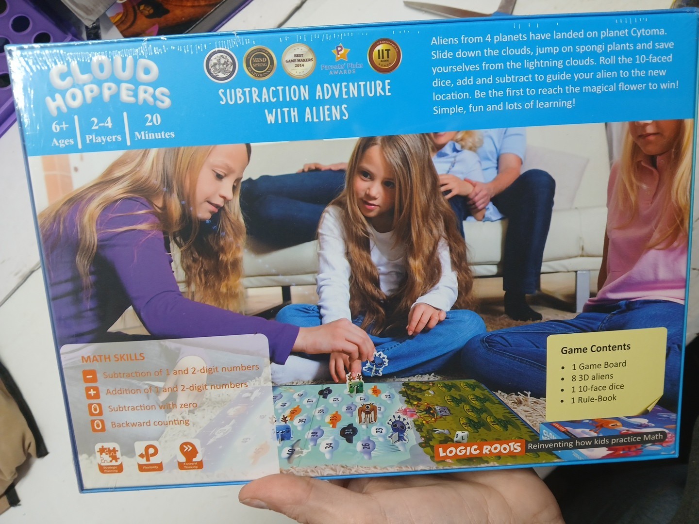 Logic Roots Say Cheese Multiplication& Subtr Board Game Ages 7+-2 Game Combo Kit