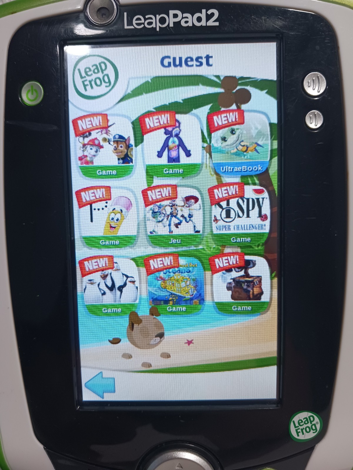 LeapFrog LeapPad 2 Explorer Learning System + Green Case + 14 Preloaded Games