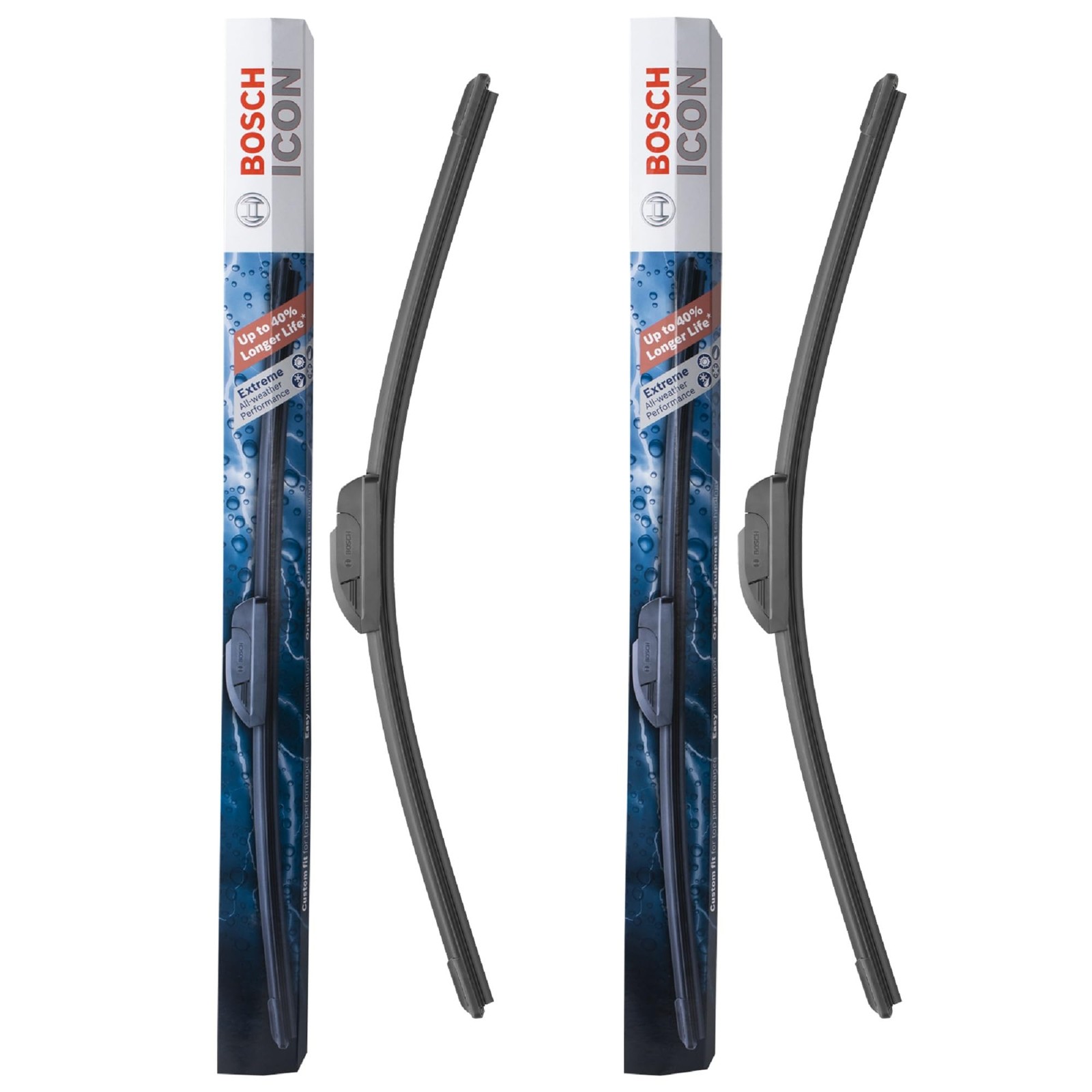 22A20A ICON Beam Wiper Blades Driver and Passenger Side Set of 2 Blades (22A &