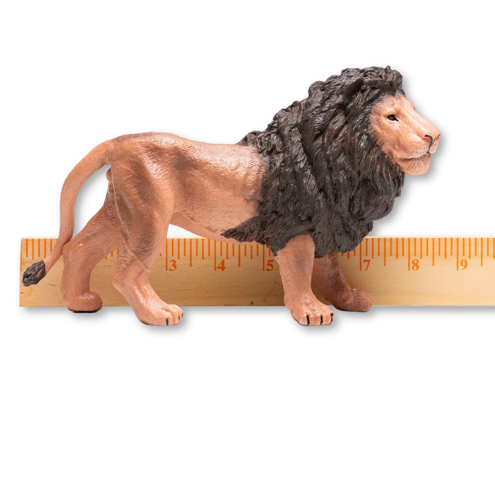 ZAGA Toys Large Tan and Brown Male Lion, Realistic Hands-on Play painted by hand