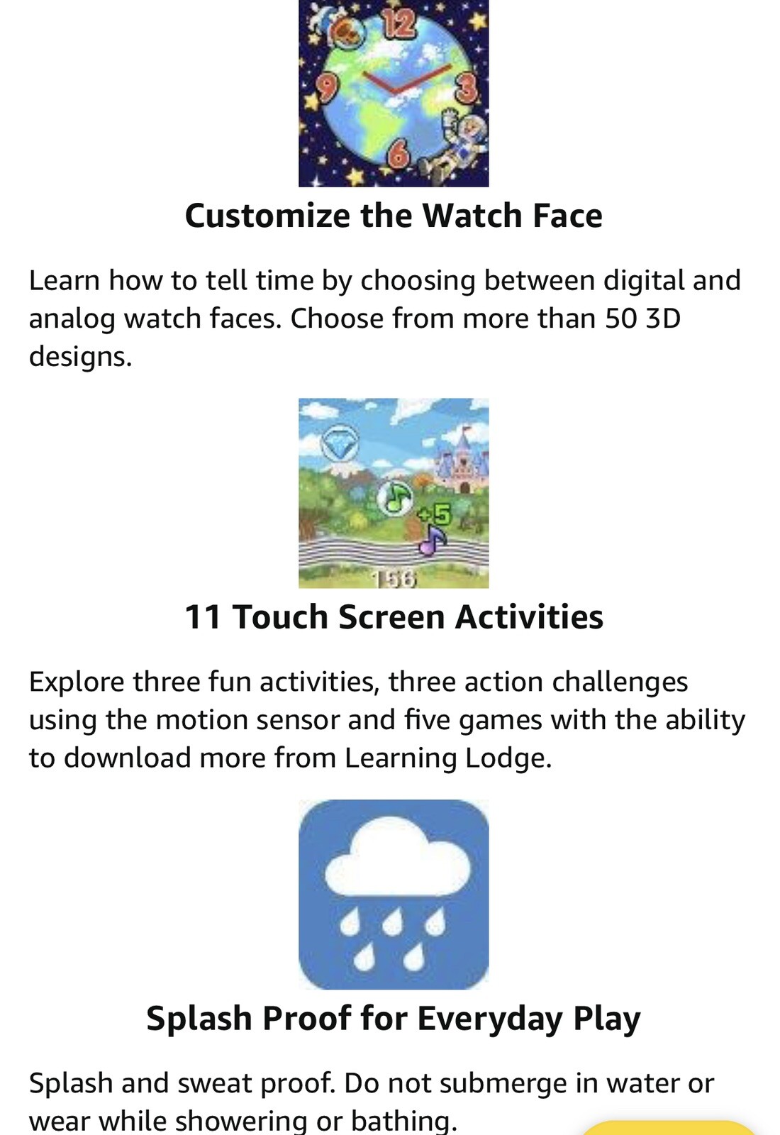 VTech KidiZoom Smartwatch DX2 Touchscreen, Pedometer, Camera, Rechargeable