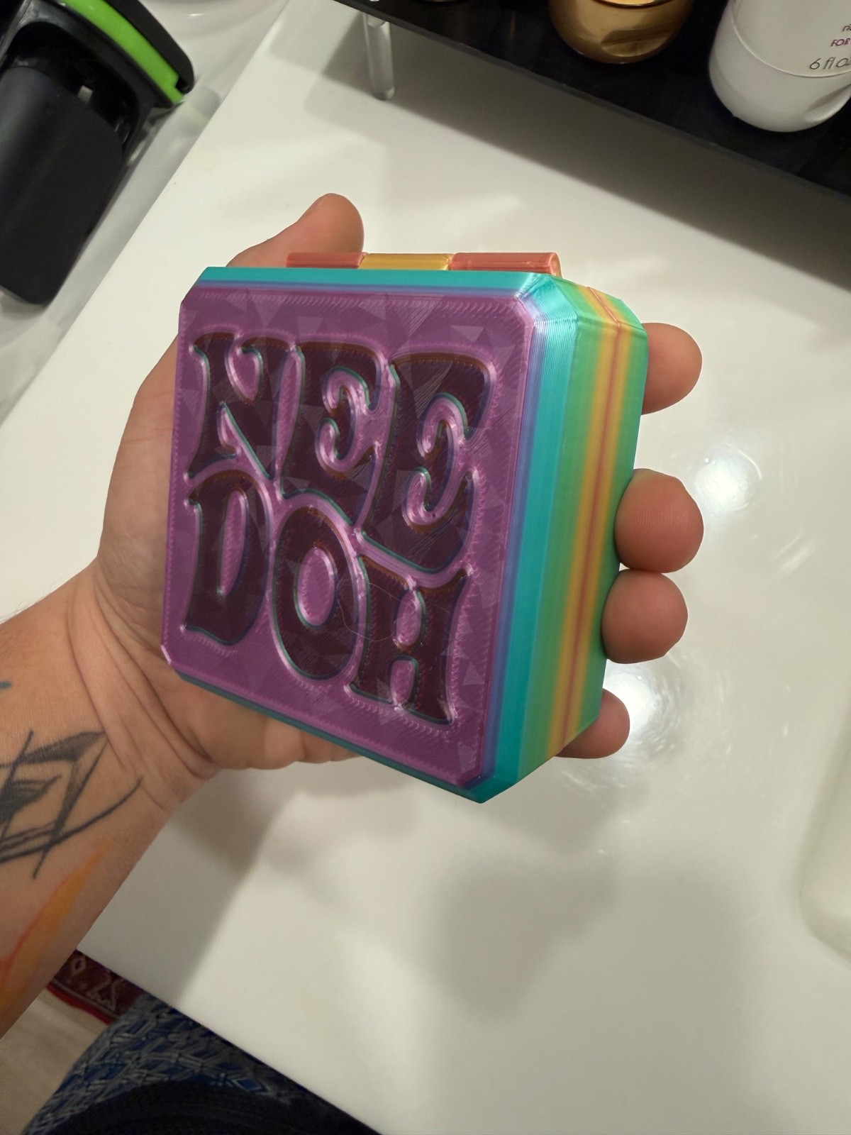 NeeDoh Nice Ice Baby 4 pack – CASE ONLY – color for reference only- RAINBOW