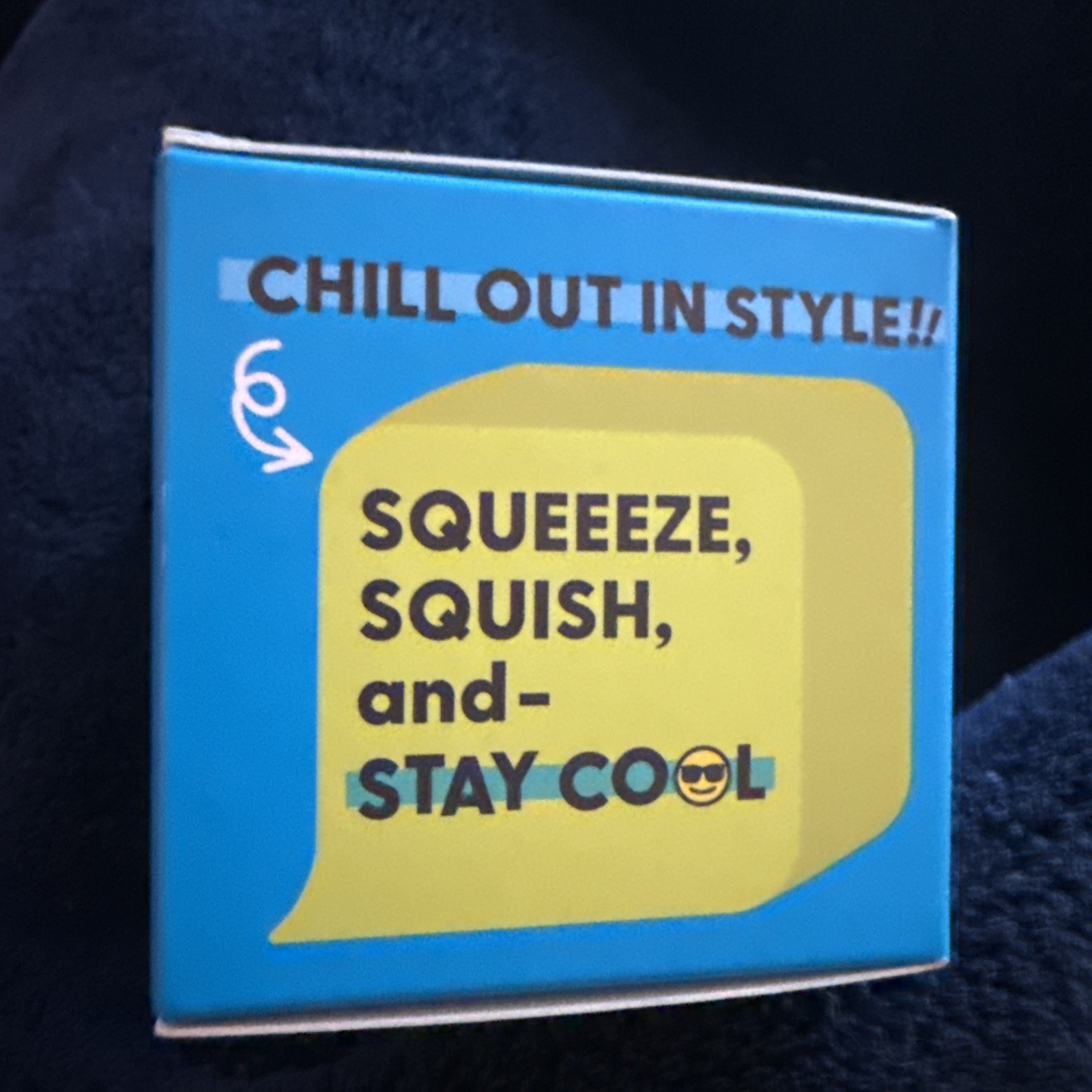 J’Adore Cool Cube Squishy TikTok Viral Stress Toy Super Soft Fidget Target Blue